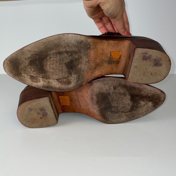 Madewell Bonham Boot Chelsea Western Ankle Bootie Cherry Wood Brown Leather Sz 8 - Picture 12 of 12